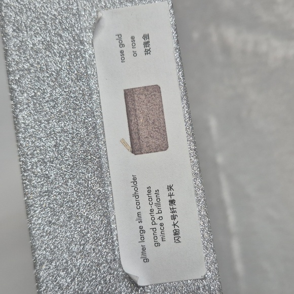 Kate Spade Glitter Large Slim Card Holder - Picture 14 of 14